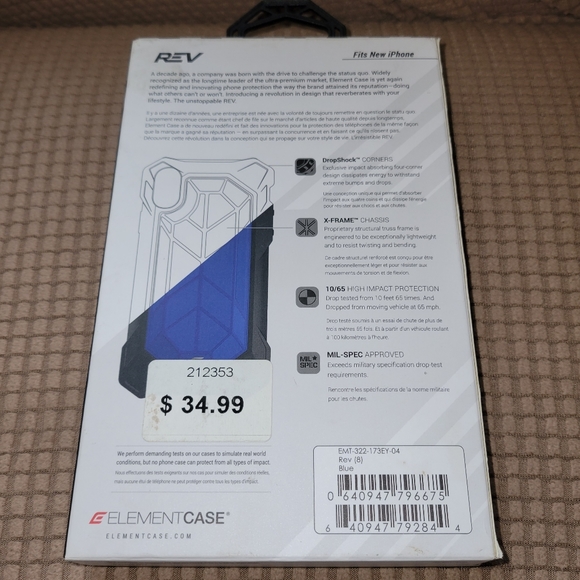 Element Case REV Drop Tested Cover for Apple iPhone XS/X - Picture 2 of 2